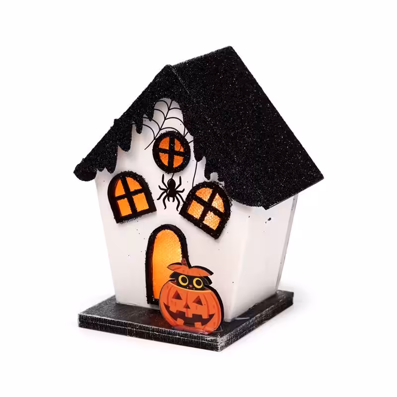 Spooky Spider House Halloween LED Decoration | www.artisan-gifts.co.uk 4 Spooky Spider House Halloween LED Decoration - Image 3