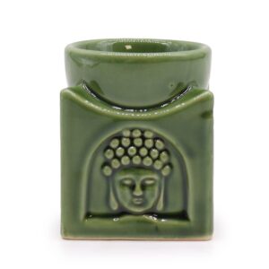 Square Buddha Burner – Dark Jade | www.artisan-gifts.co.uk 1