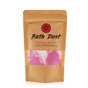 Strawberry Pavlova Bath Dust 190g | www.artisan-gifts.co.uk