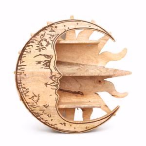 Sunrays & Moon 3 Tier Wall Shelf