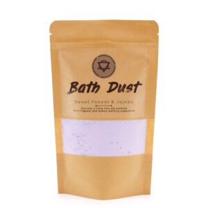 Sweet Fennel & Jojoba Bath Dust 190g | www.artisan-gifts.co.uk