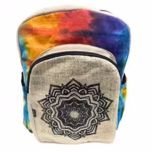 Tiedye Hemp Large Backpack – Mandala | www.artisan-gifts.co.uk 1