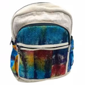 Tiedye Hemp Medium Backpack No Print | www.artisan-gifts.co.uk 1