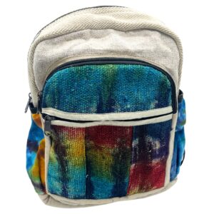 Tiedye Hemp Medium Backpack No Print | www.artisan-gifts.co.uk 1