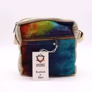 Tiedye Hemp Messegner Bag 1  Zip | www.artisan-gifts.co.uk 1