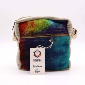 Tiedye Hemp Messegner Bag 1  Zip | www.artisan-gifts.co.uk 1