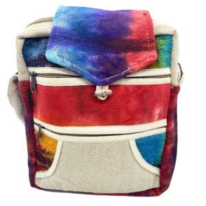 Tiedye Hemp Messegner Bag 2 Zip & Flop | www.artisan-gifts.co.uk 1
