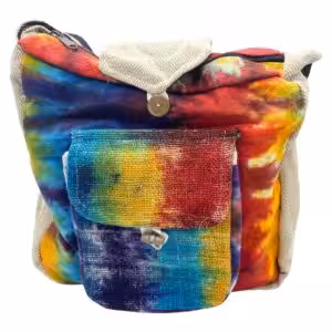 Tiedye Hemp Study Bag with Front Pocket | www.artisan-gifts.co.uk 1
