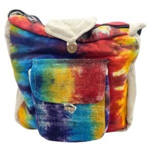 Tiedye Hemp Study Bag with Front Pocket | www.artisan-gifts.co.uk 1