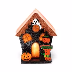 Trick or Treat Pumpkin House Halloween LED Decoration | www.artisan-gifts.co.uk Trick or Treat Pumpkin House Halloween LED Decoration