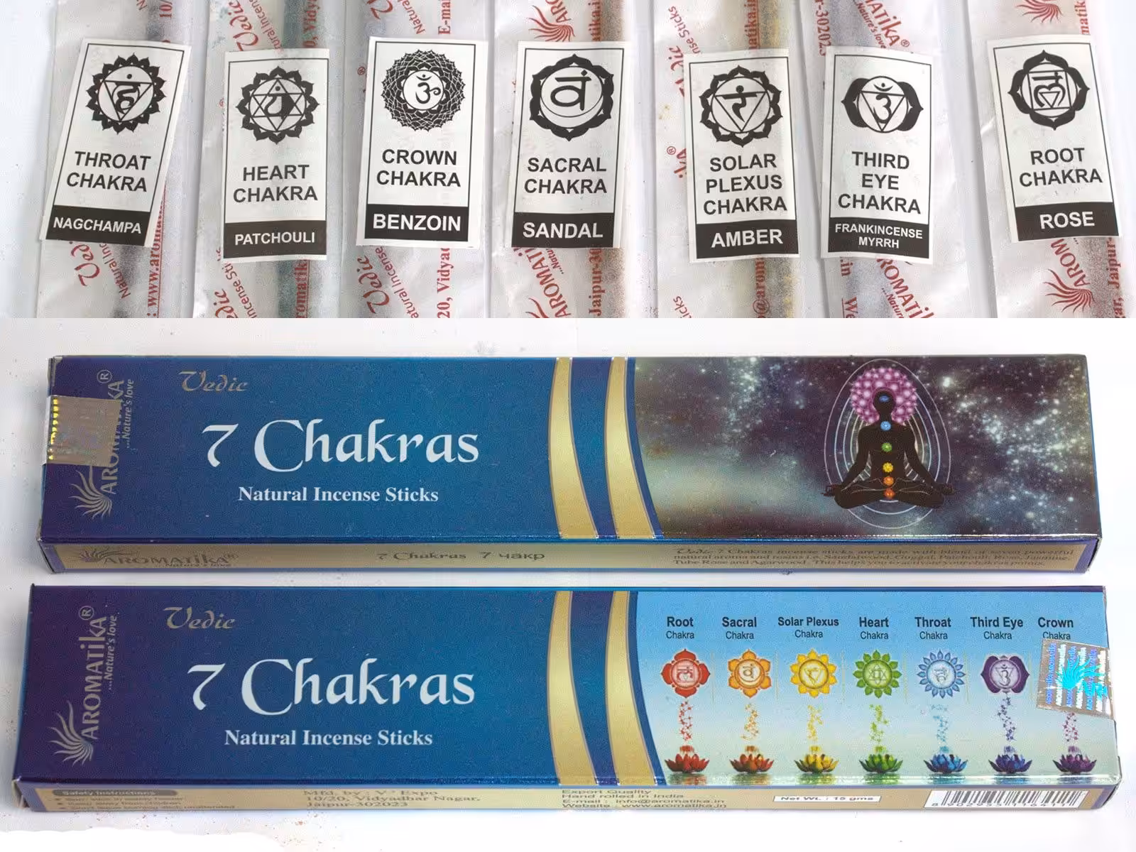 Vedic – Incense Sticks – 7 Chakras | www.artisan-gifts.co.uk 4 Vedic - Incense Sticks - 7 Chakras - Image 3