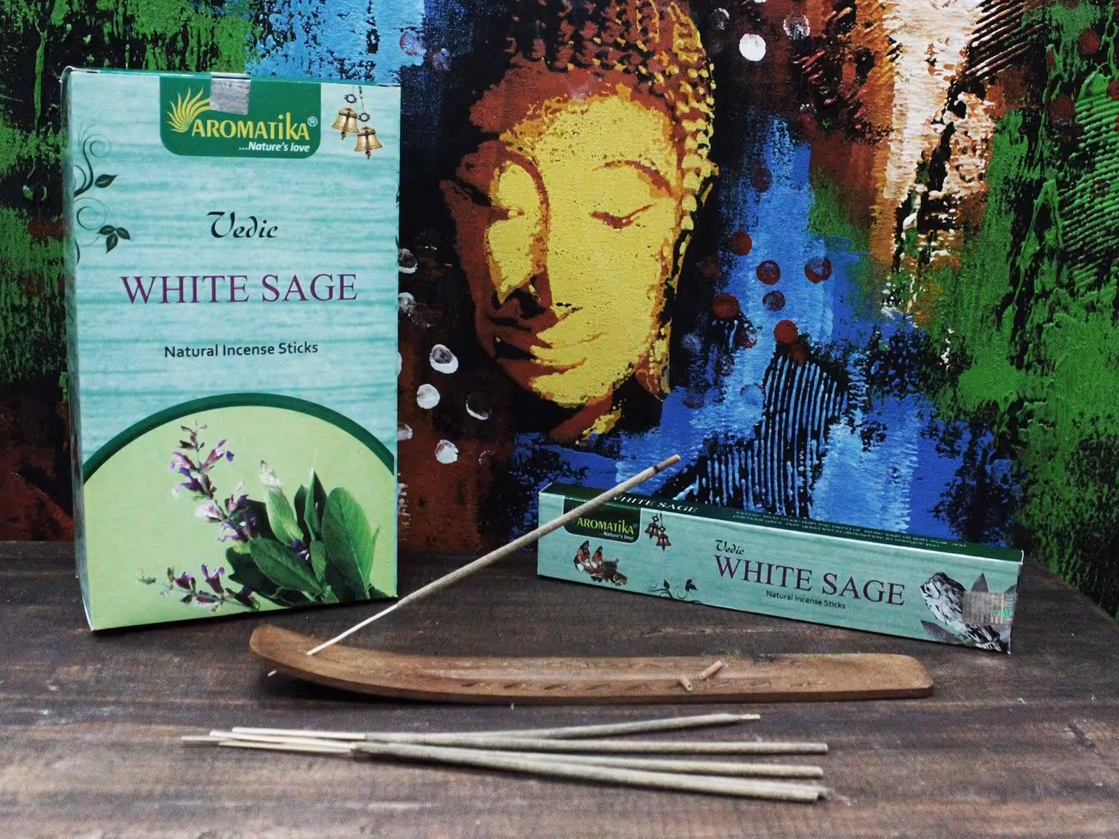 Vedic -Incense Sticks – White Sage | www.artisan-gifts.co.uk 3 Vedic -Incense Sticks - White Sage - Image 2