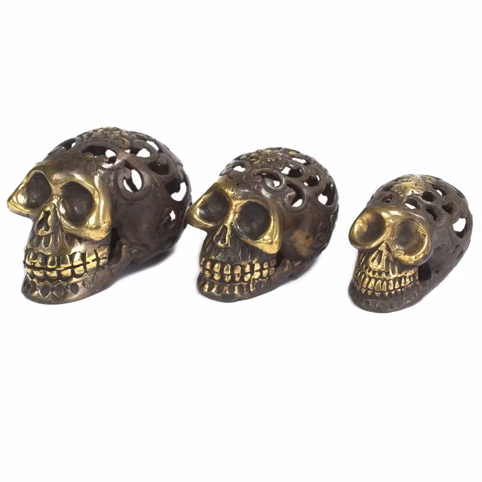 Vintage Brass Skull – Lrg | www.artisan-gifts.co.uk 7 Vintage Brass Skull - Lrg - Image 6