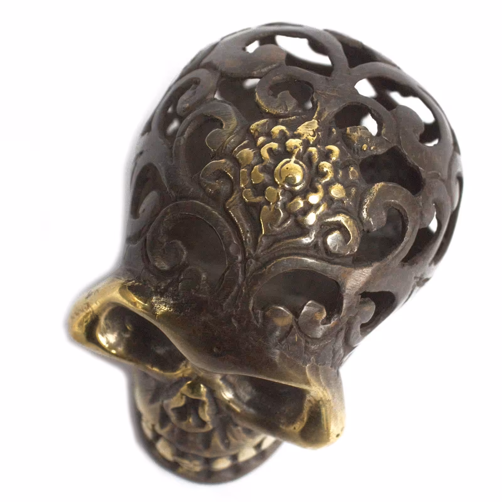 Vintage Brass Skull – Lrg | www.artisan-gifts.co.uk 5 Vintage Brass Skull - Lrg - Image 4