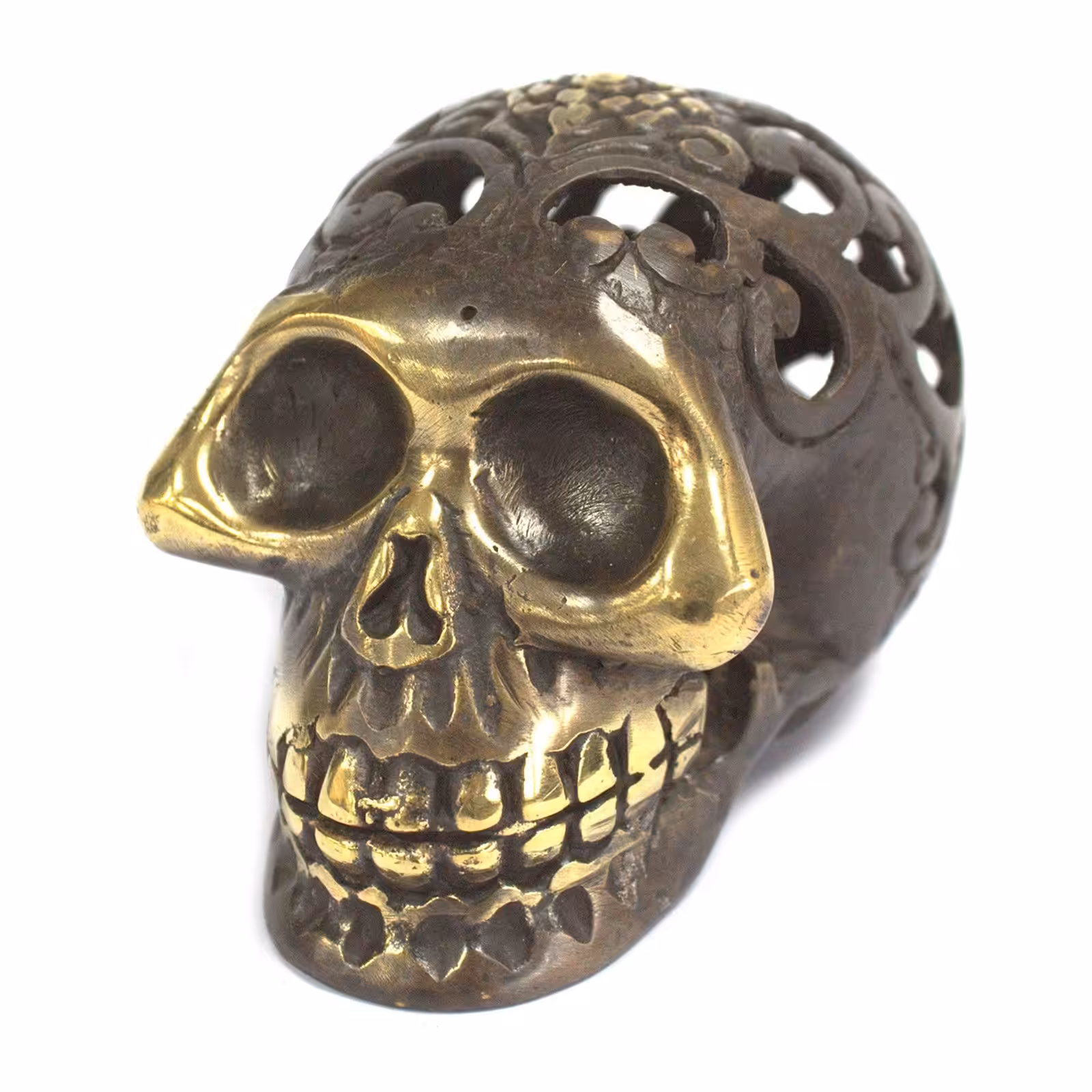 Vintage Brass Skull – Med | www.artisan-gifts.co.uk 2 Vintage Brass Skull - Med
