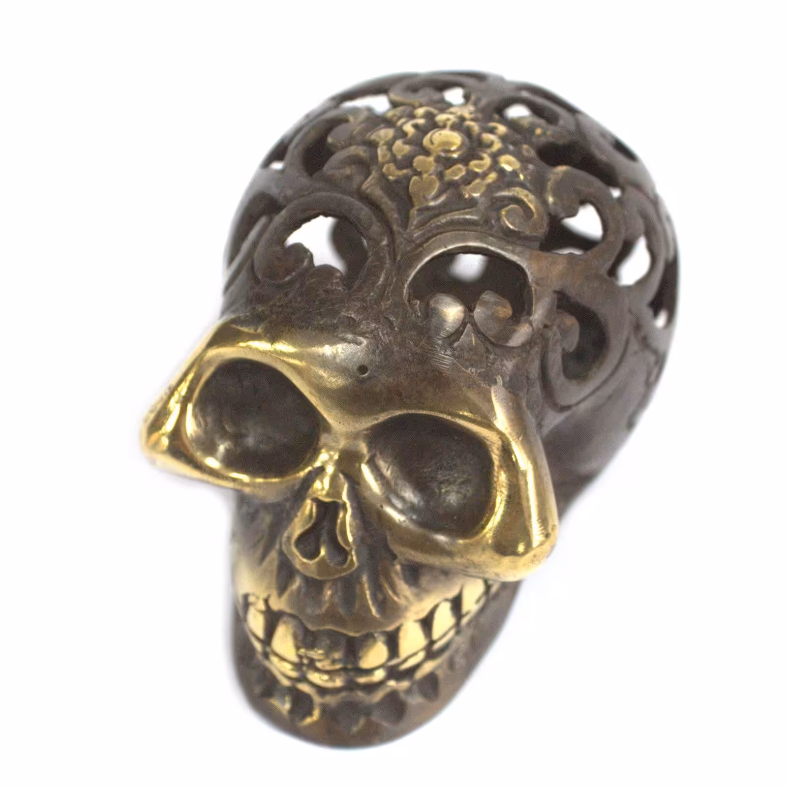 Vintage Brass Skull – Med | www.artisan-gifts.co.uk 7 Vintage Brass Skull - Med - Image 6