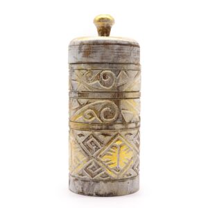 White & Gold – Tall Container | www.artisan-gifts.co.uk 1