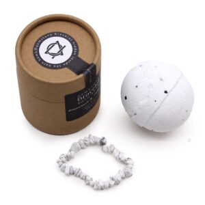White Jasper Gem Bracelet Bath Bomb | www.artisan-gifts.co.uk 1