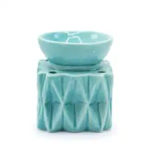 Oil Burner Geometric – Blue | www.artisan-gifts.co.uk 1