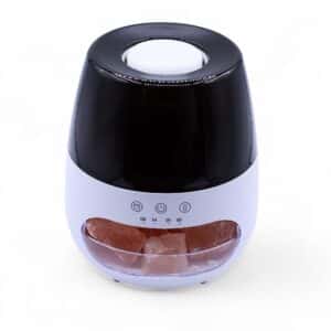 Salt Stone Flame Effect Aroma Diffuser  – White USB – Colour Change and Timer | www.artisan-gifts.co.uk 1