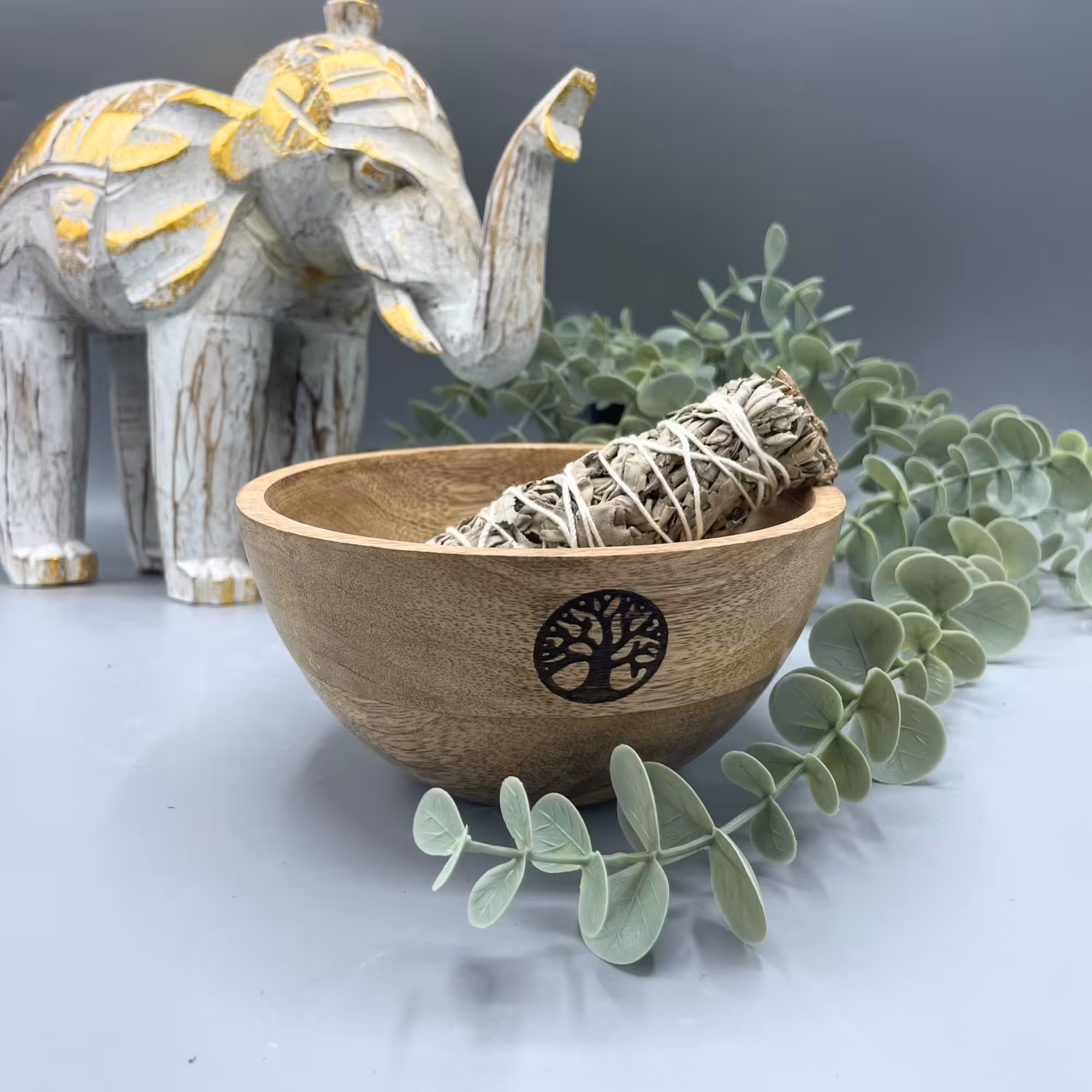 Wooden Smudge and Ritual Offerings Bowl – Tree of Life – 13x7cm | www.artisan-gifts.co.uk 2 Wooden Smudge and Ritual Offerings Bowl - Tree of Life - 13x7cm