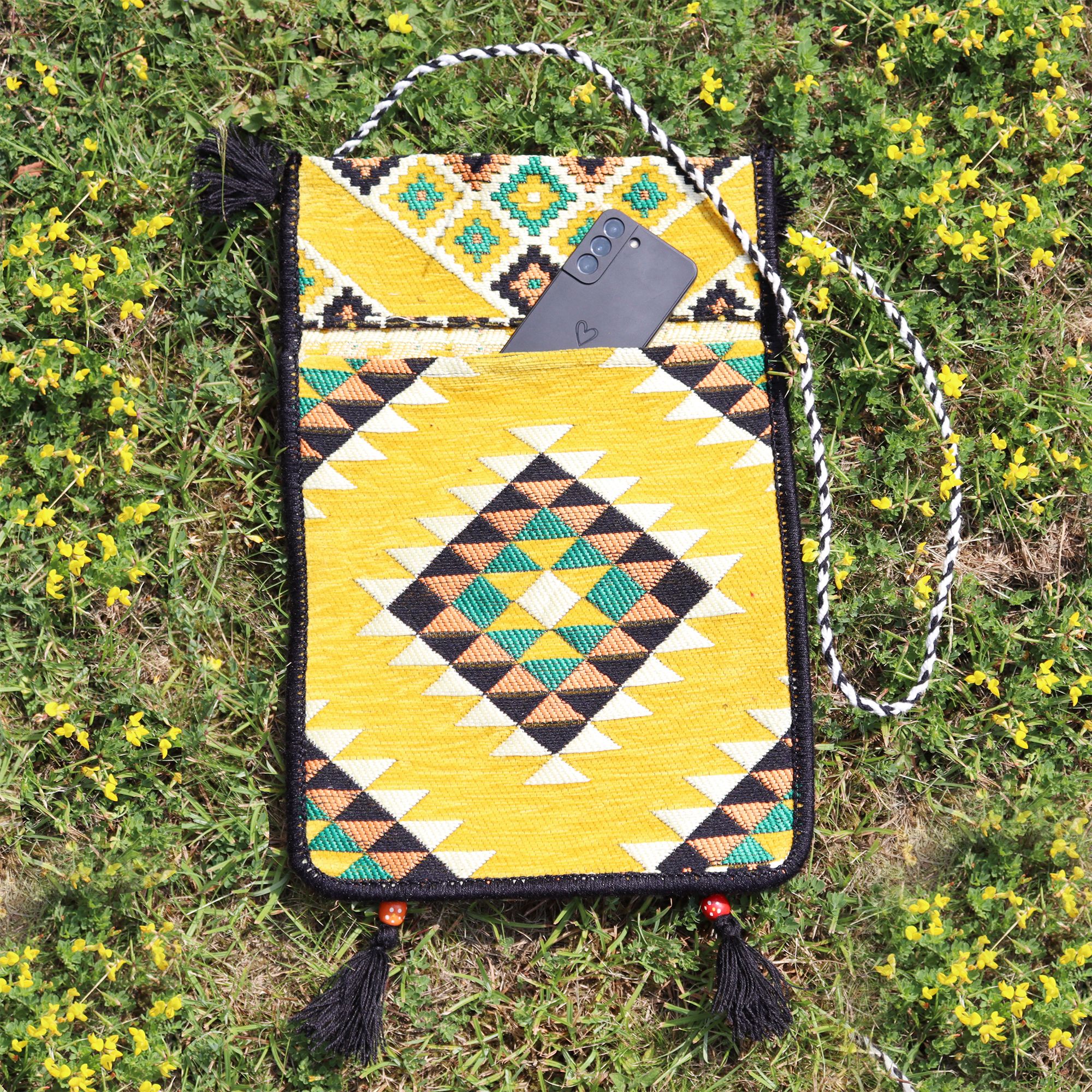 Yellow Kilim Messenger Festival Bag | www.artisan-gifts.co.uk 7 Yellow Kilim Messenger Festival Bag | www.artisan-gifts.co.uk 6