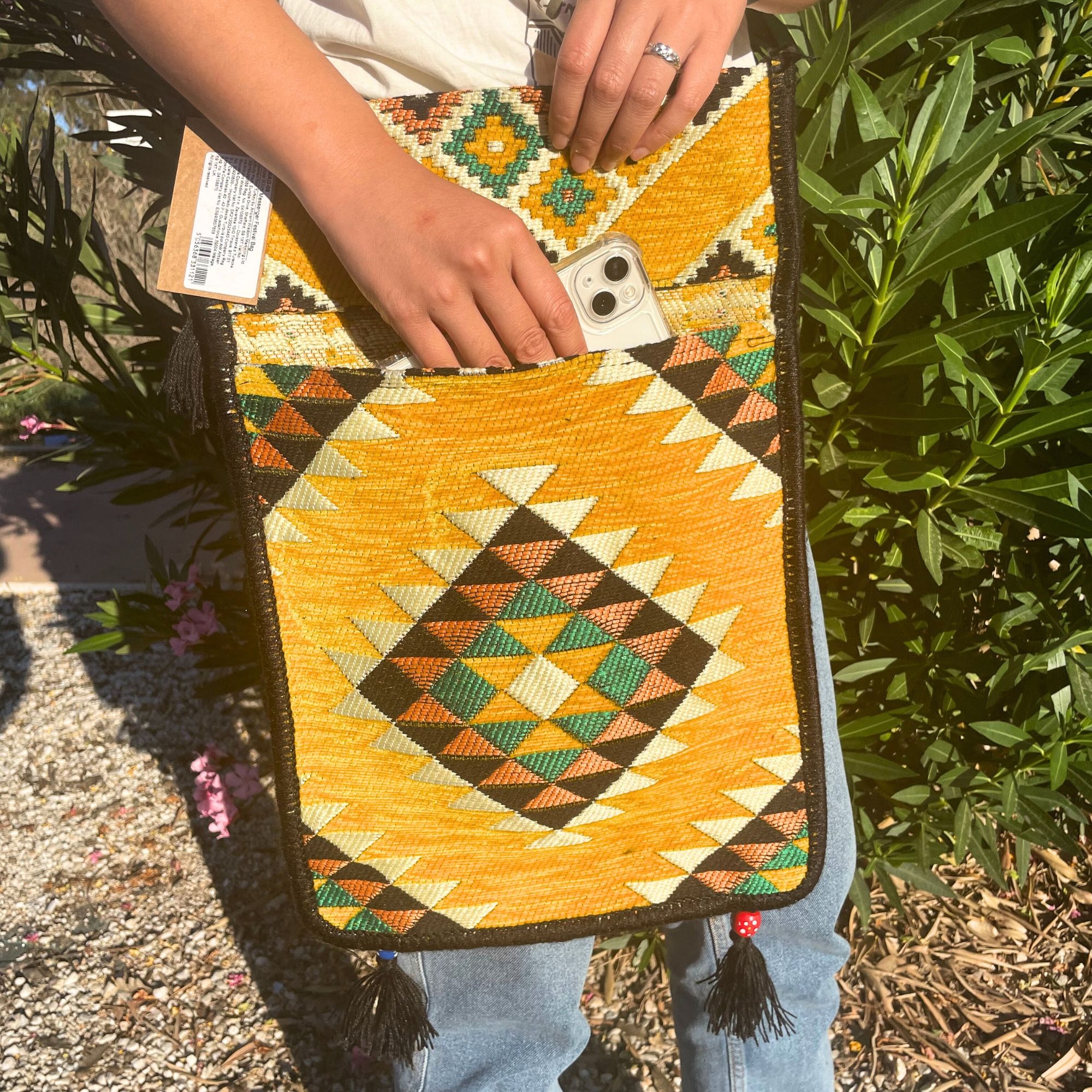 Yellow Kilim Messenger Festival Bag | www.artisan-gifts.co.uk 3 Yellow Kilim Messenger Festival Bag | www.artisan-gifts.co.uk 2